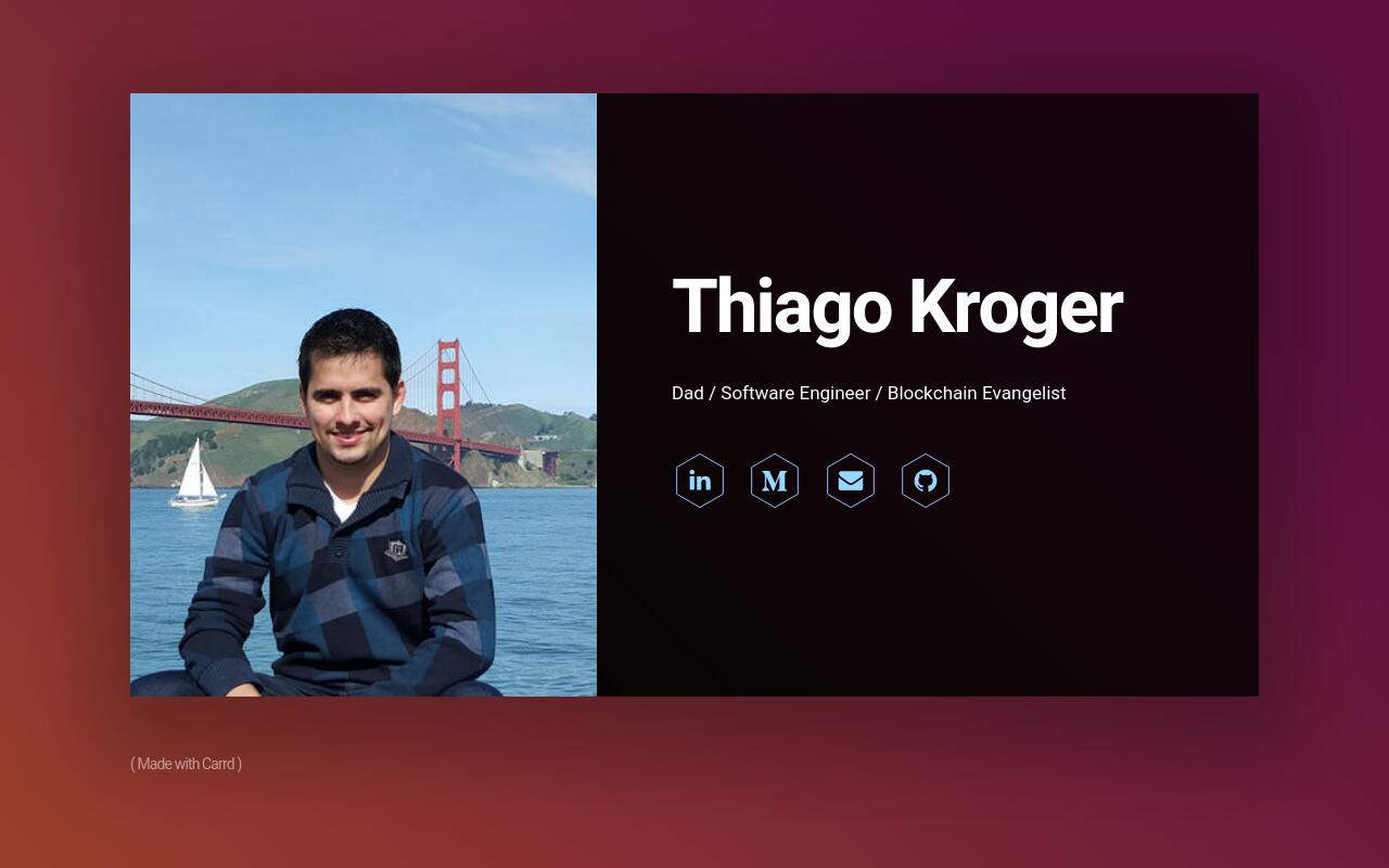 Carrd profile picture for @thiago